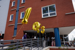 September 18, 2025: Senator Hughes and other Pennsylvania leaders and housing advocates celebrate the ribbon cutting for new affordable housing that will yield 40-units for seniors in the Mantua neighborhood of Philadelphia. 