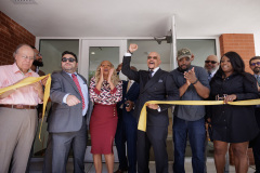 September 18, 2025: Senator Hughes and other Pennsylvania leaders and housing advocates celebrate the ribbon cutting for new affordable housing that will yield 40-units for seniors in the Mantua neighborhood of Philadelphia. 