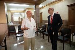 Agosto 19, 2019: Senator Hughes tours Overbrook High School and Lower Merion High School to show the inequality between the two school districts.   Overbrook High School is less than four miles away from Lower Merion High School, but it is miles apart in terms of the funding for facilities, instructional expenditures per student and resources across the board. Senator Hughes and Gregory Holston of POWER brought light to the discrepancy on their #moralmarch from Overbrook to Lower Merion where the funding is more than double per pupil in the Philadelphia suburb. We're going to continue to fight on this issue and we need your support.