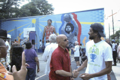 21 de julio de 2023: Inauguración del mural de Wali "Wonder" Jones