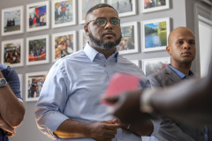 July 13, 2023: Senator Vincent Hughes joins Lt. Gov. Austin Davis on his Safer Communities Tour in Philadelphia.