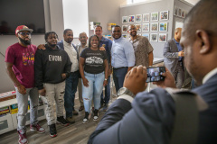 July 13, 2023: Senator Vincent Hughes joins Lt. Gov. Austin Davis on his Safer Communities Tour in Philadelphia.