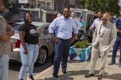 July 13, 2023: Senator Vincent Hughes joins Lt. Gov. Austin Davis on his Safer Communities Tour in Philadelphia.