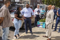 July 13, 2023: Senator Vincent Hughes joins Lt. Gov. Austin Davis on his Safer Communities Tour in Philadelphia.