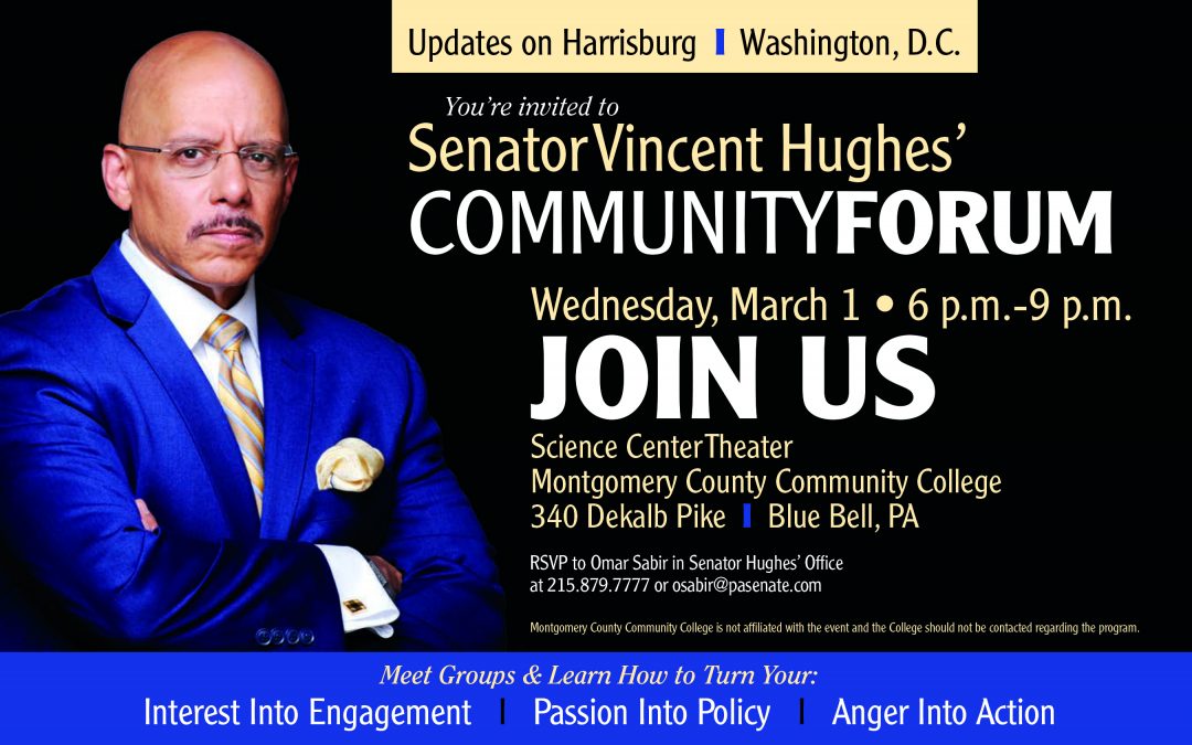 Hughes: ‘Turn Anger into Action’ at Upcoming Community Forum