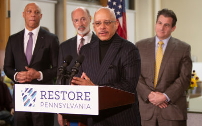 Los senadores Hughes y Farnese se unen al gobernador Wolf en apoyo de Restore Pennsylvania, cuyo objetivo es ayudar a remediar los contaminantes en las escuelas de Pensilvania