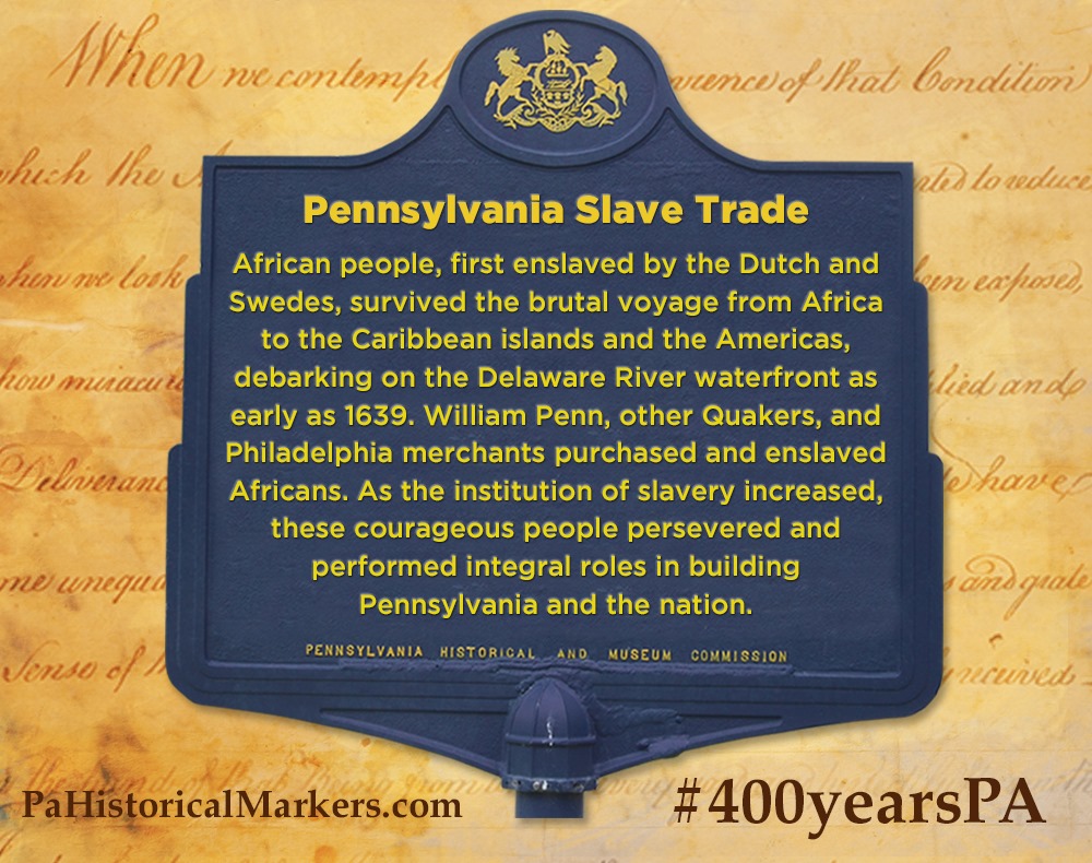 Pennsylvania Slave Trade Marker