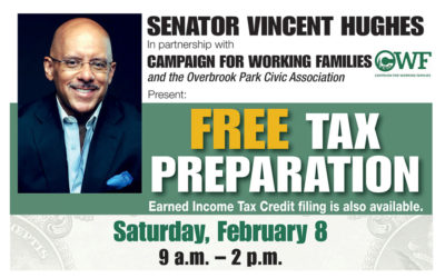Senator Hughes is sponsoring FREE tax preparation!