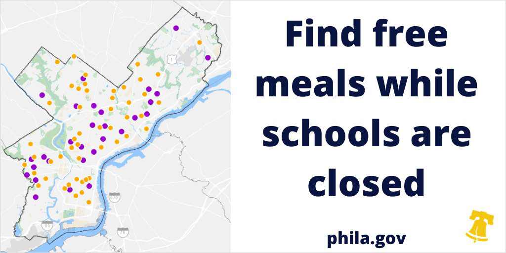 Find fre meals while schools are closed.