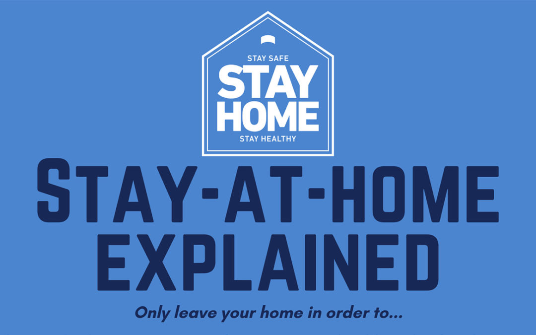 Stay at home: Please do your part to stop the spread of coronavirus