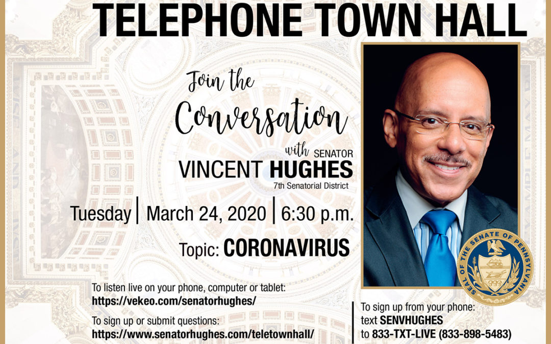 Doctors join Sen. Hughes for telephone town hall on coronavirus outbreak