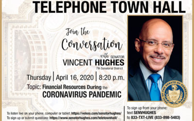 El senador Hughes organiza una reunión telefónica sobre los recursos financieros durante la pandemia de coronavirus