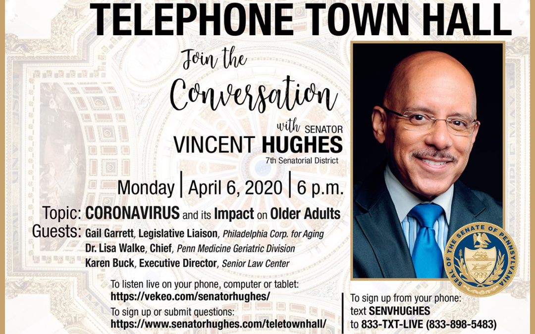 Join Senator Hughes for a coronavirus telephone town hall