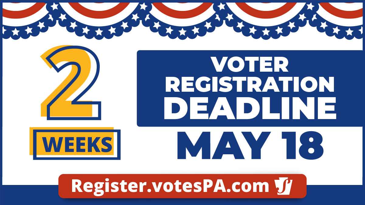 2 weeks left to apply for a mail-in ballot 