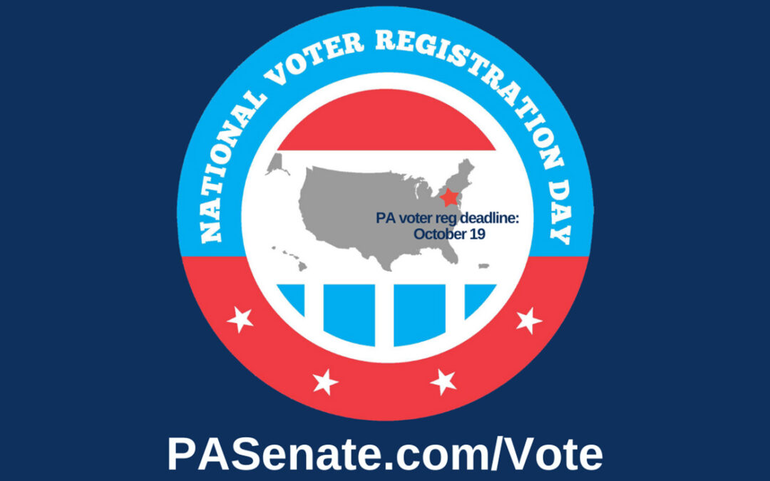 Sept. 22 is National Voter Registration Day! Make sure you’re set to vote Nov. 3