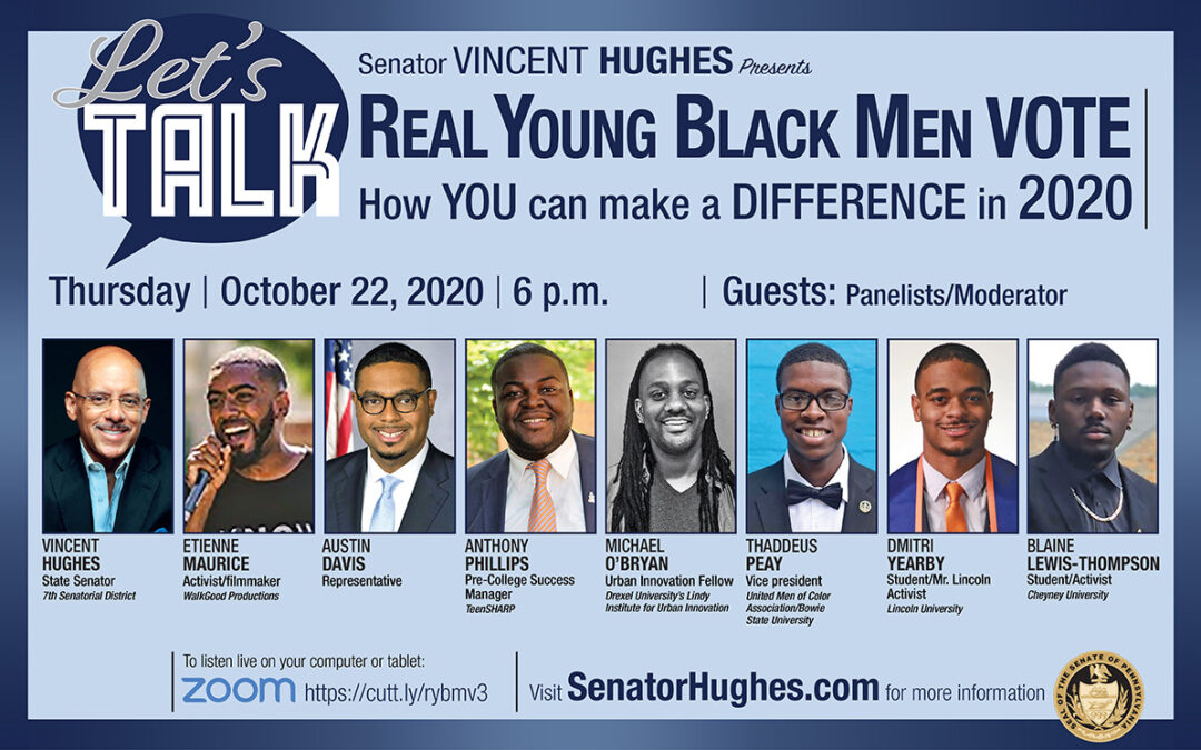 6 p.m. 10/22 Real Young Black Men VOTE returns