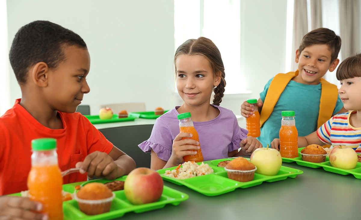 Children Eating Lunch