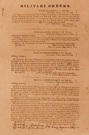 General Order No. 3, June 19, 1865