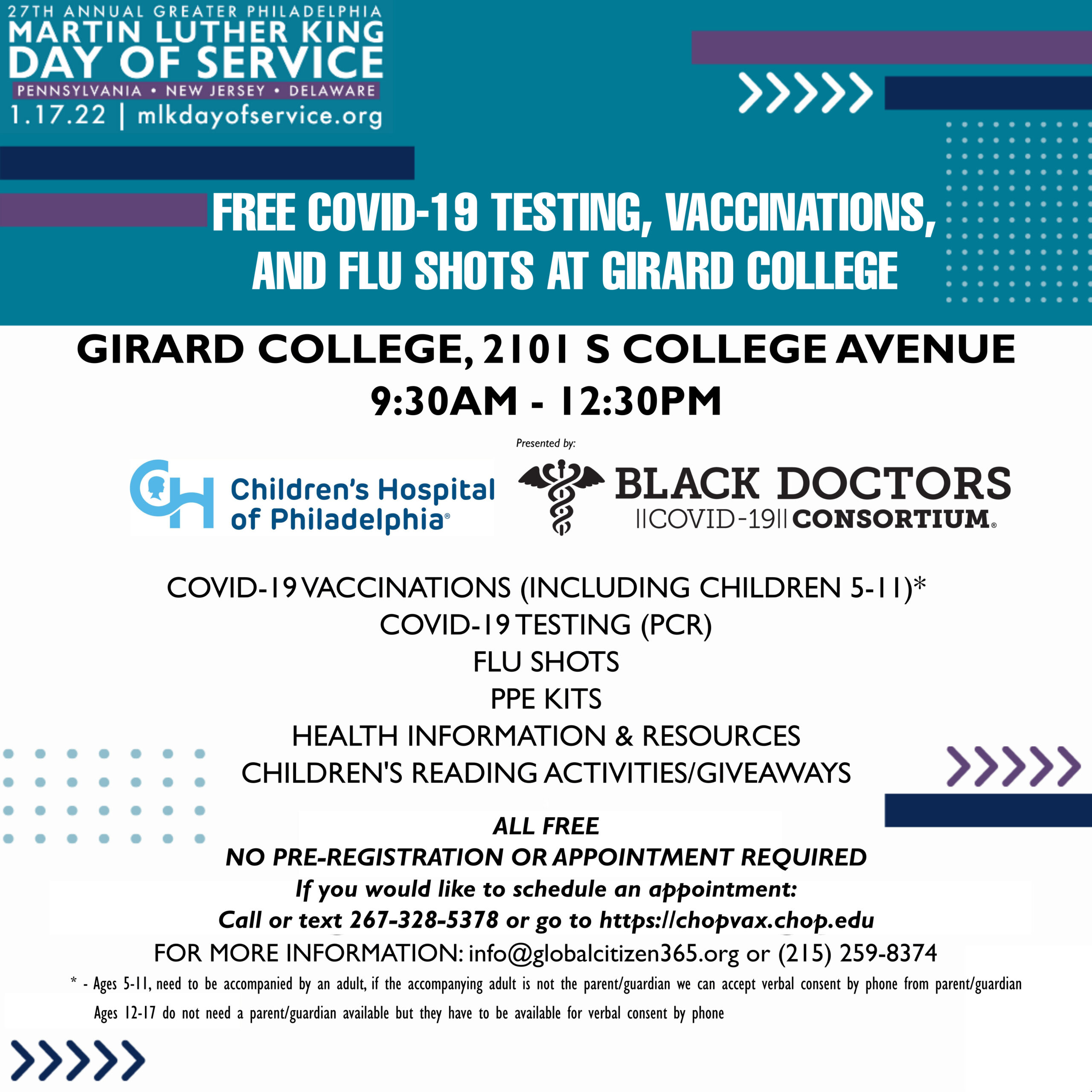 COVID testing and vaccination clinics