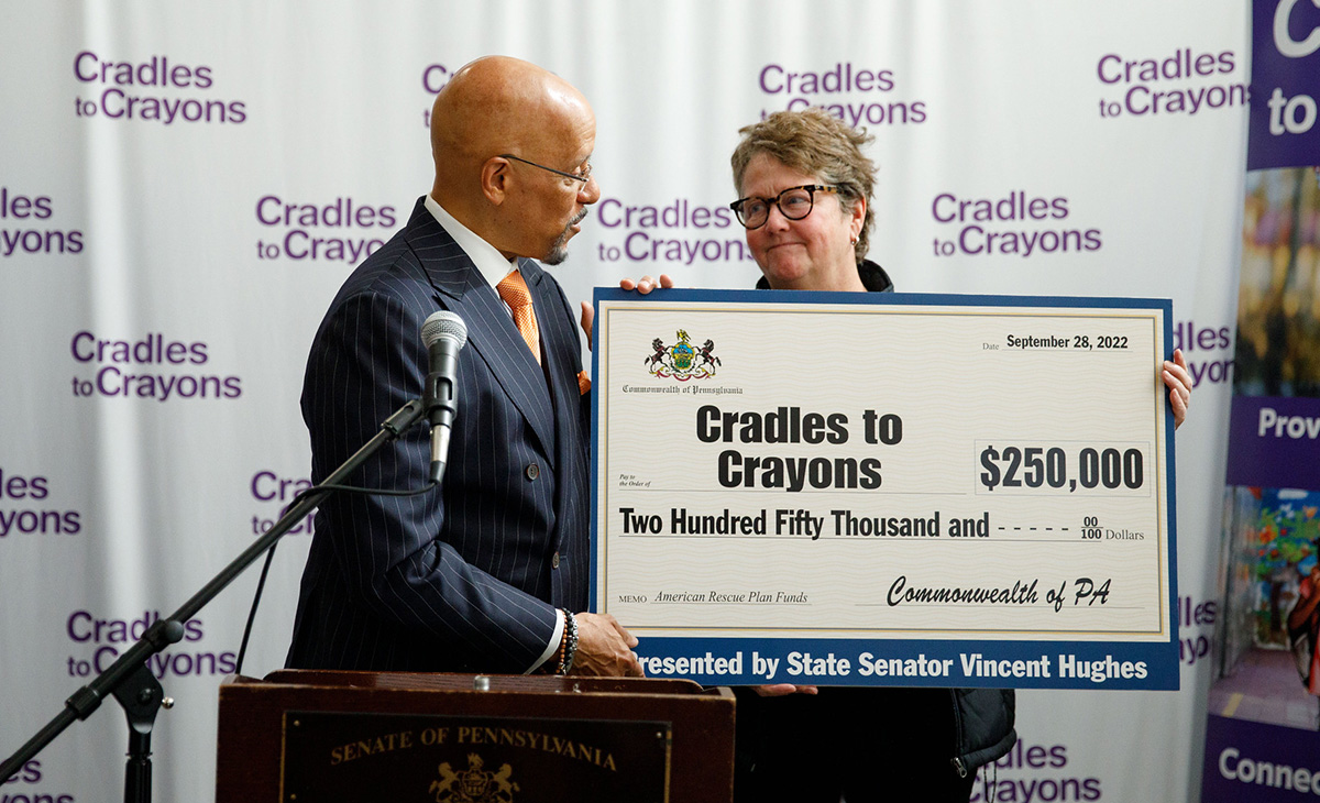 Senator Hughes Secures $250K Grant for Cradles to Crayons