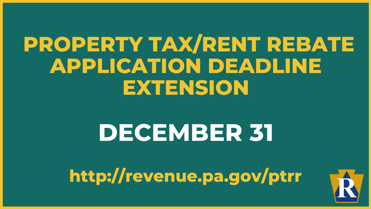 Deadline To Apply For Property Tax Rent Rebate Program December 31 