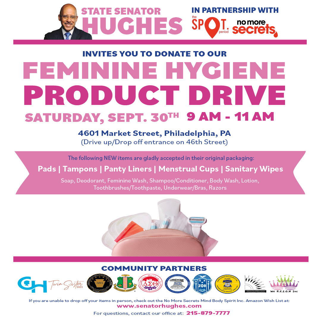 Feminine Hygiene Product Drive - September 30, 2023