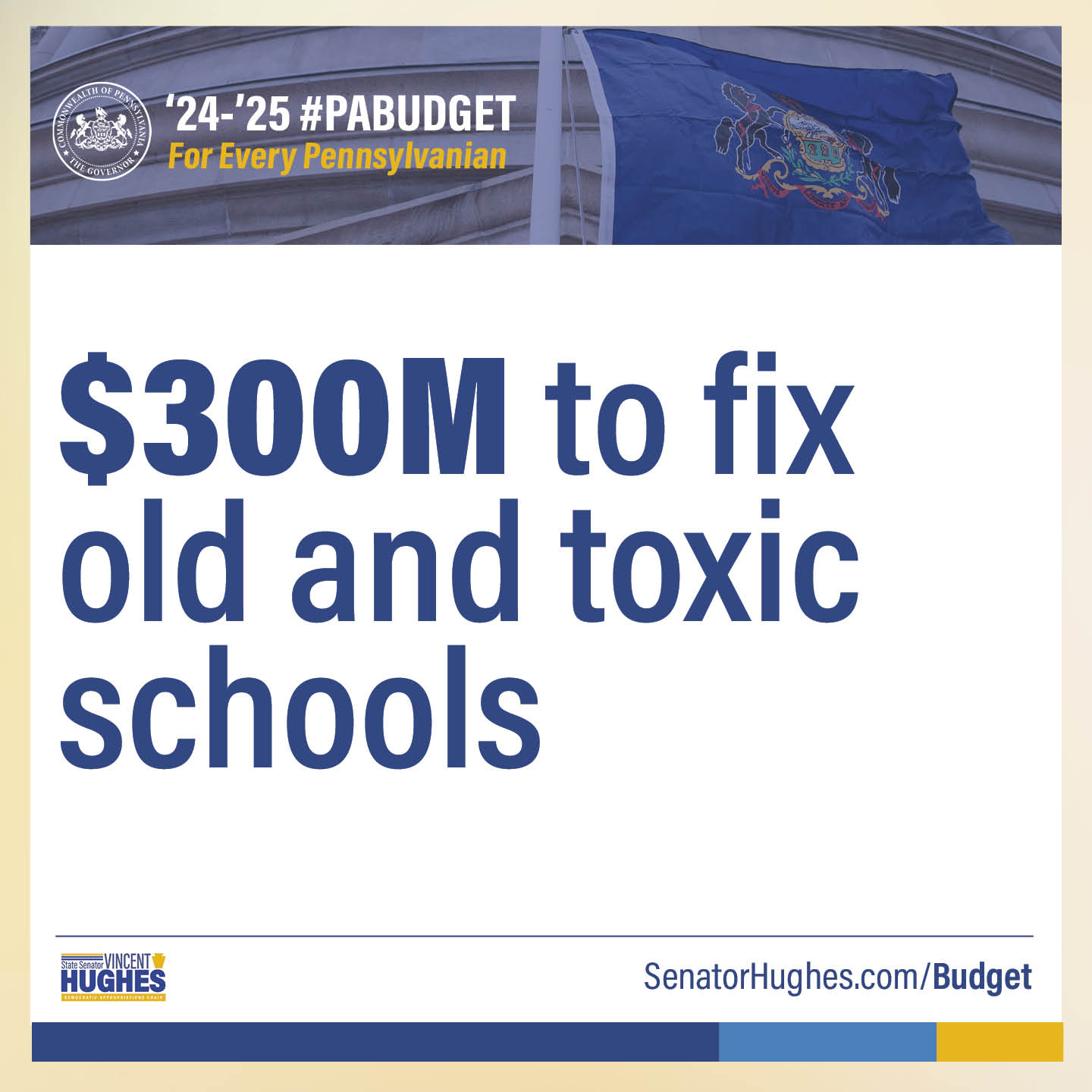 2024-25 Budget Address - $300M for fix Toxic Schools
