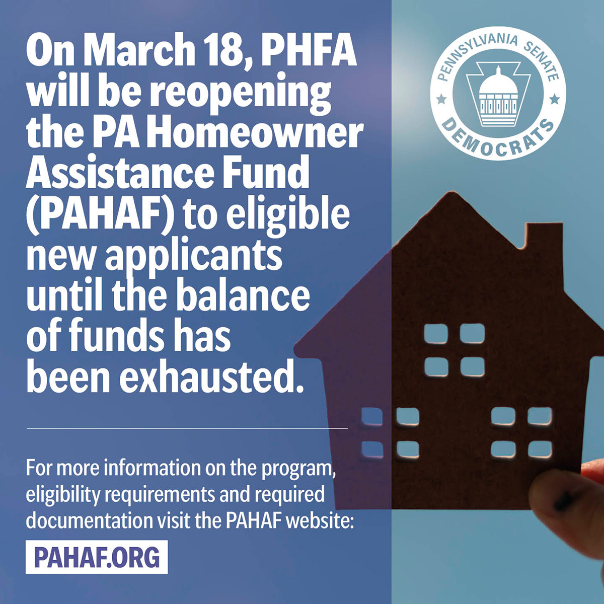 Pennsylvania Homeowner Assistance Grant OPEN and Accepting Applications