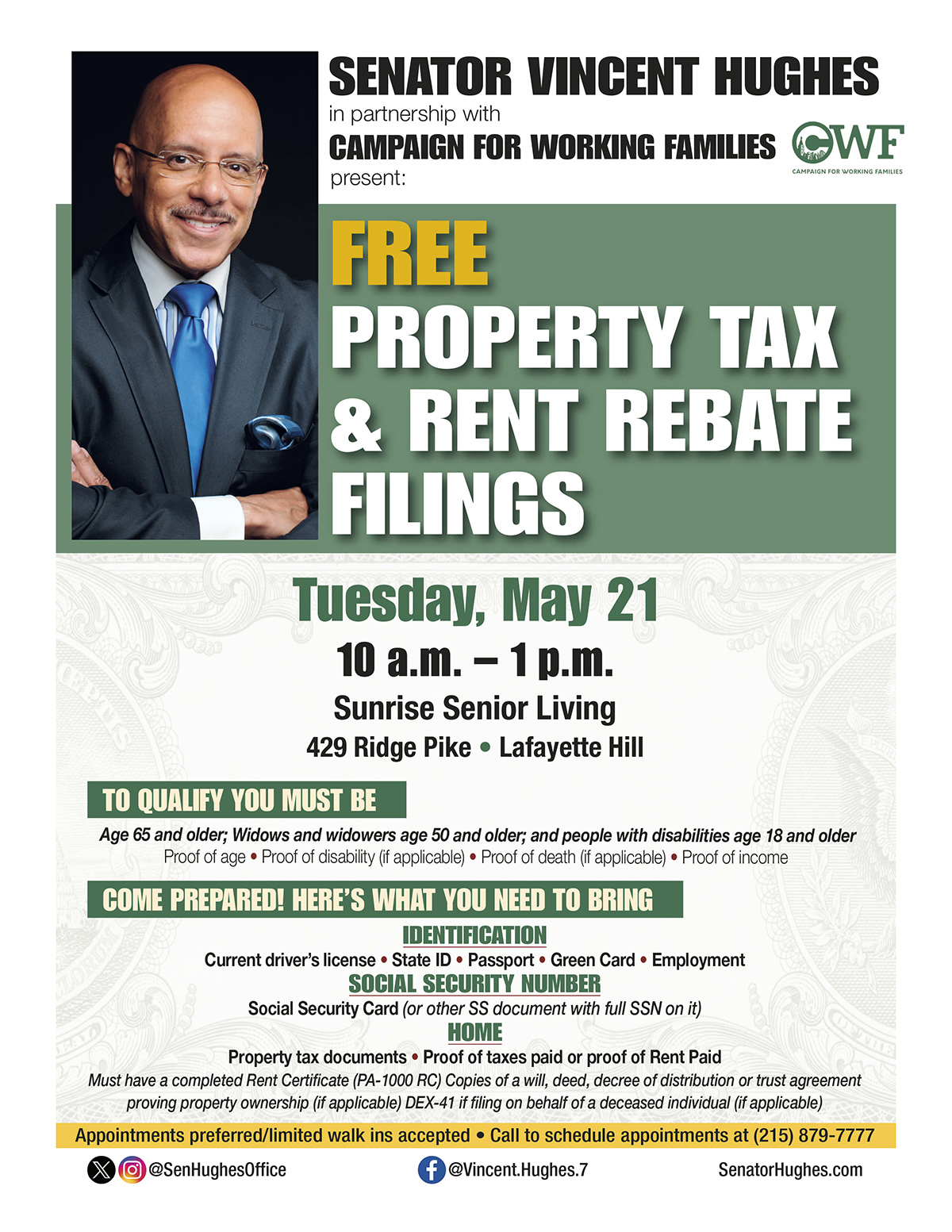 FREE Property Tax/ Rent Rebate Filings - Mayo 21, 2024