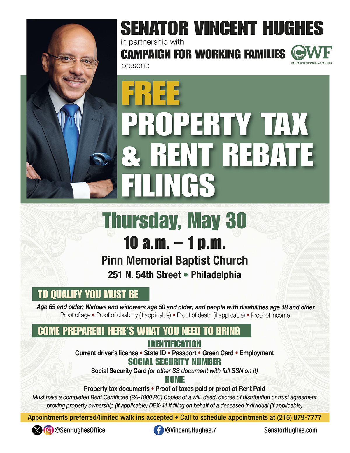 FREE Property Tax/ Rent Rebate Filings - May 30, 2024
