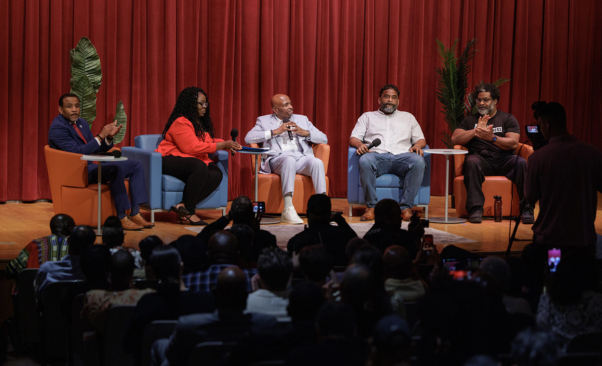 Over 300 people, most of them Black men, gathered on Sunday afternoon, to listen to the live panel discussion.</p>
<p>