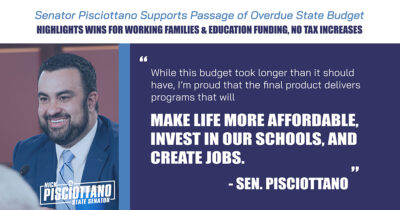 Senator Pisciottano Supports Passage of Overdue State Budget